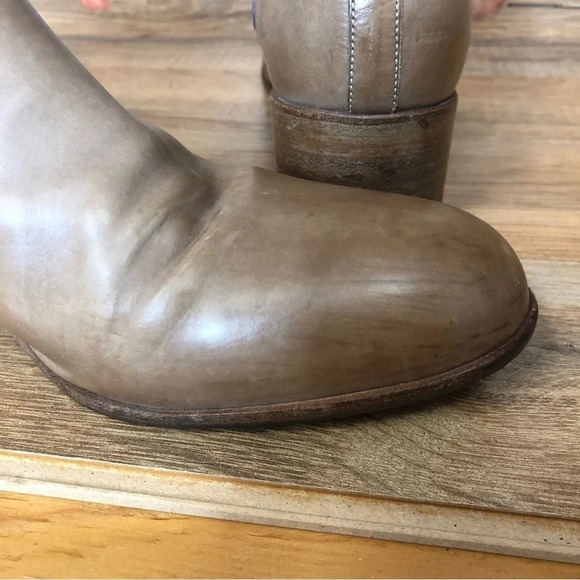 Satore taupe Chelsea ankle boots Italian leather - Picture 6 of 10